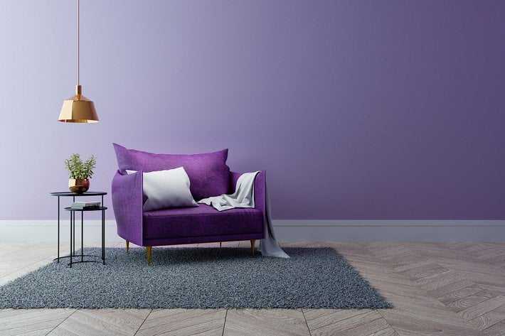 Color Púrpura en decoraciónes